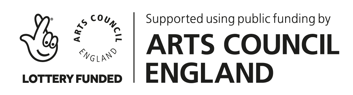 Arts Council England Lottery funded supported by public funding